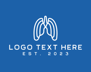 Lung Cancer - Breathing Respiratory Lungs logo design