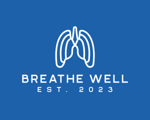 Asthma - Breathing Respiratory Lungs logo design