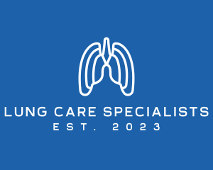 Breathing Respiratory Lungs logo design