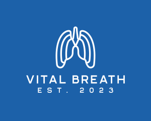Breathing - Breathing Respiratory Lungs logo design