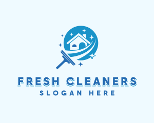 Squeegee Wipe Cleaner logo design