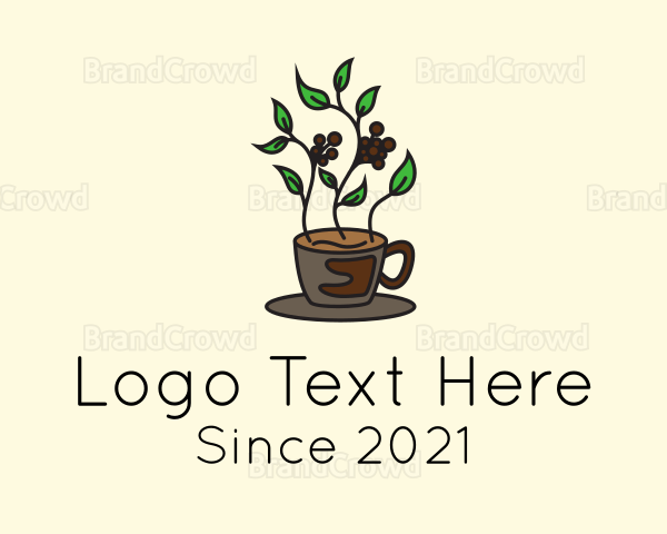 Coffee Pot Plant Logo
