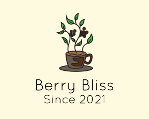 Coffee Pot Plant  logo design
