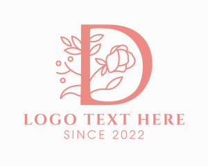 Florist - Florist Letter D logo design