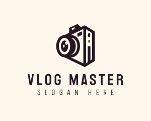 Vlogger - Camera Photography Studio logo design