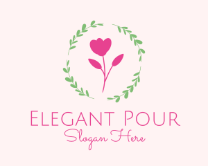 Elegant Rose Emblem logo design