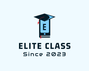 E Book Online Education logo design