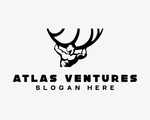 Atlas Strength Muscular logo design