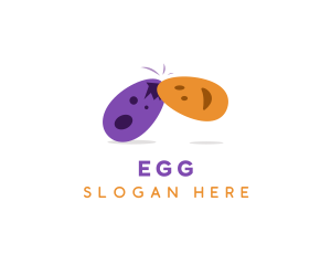 Cute Egg Cartoon logo design