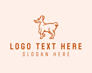 Animal - Wild Coyote Animal logo design