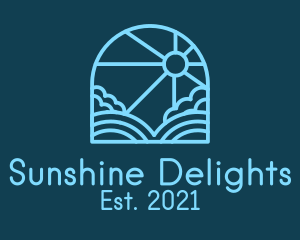 Sunshine - Blue Sunshine Window logo design