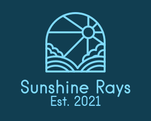 Blue Sunshine Window logo design