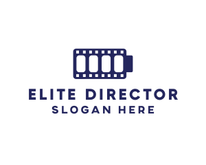 Director - Blue Film Battery Charge logo design