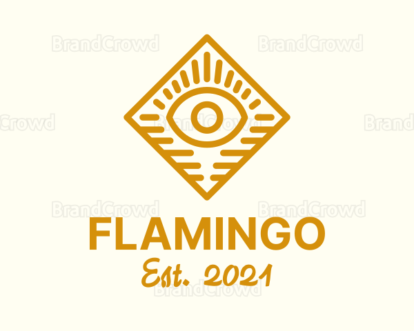 Gold Diamond Eye Logo
