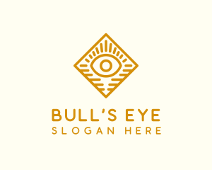 Gold Diamond Eye logo design