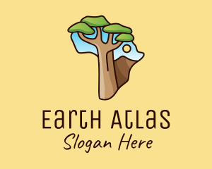 Geography - African Tree Africa logo design