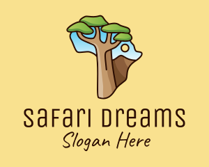 Africa - African Tree Africa logo design