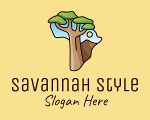 Savannah - African Tree Africa logo design