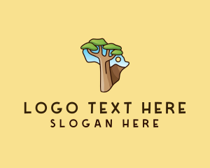 Tree - African Tree Africa logo design