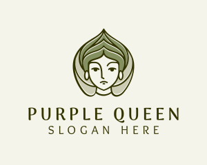 Leaf Queen Hairdresser logo design