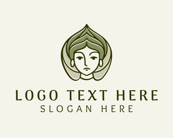 Styling - Leaf Queen Hairdresser logo design