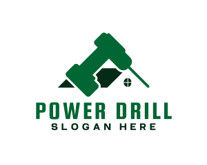 Home Handyman Drill  logo design