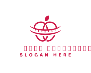 Weight Loss - Fruit Apple Nutritionist logo design