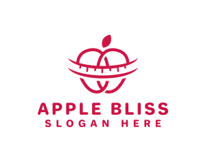 Fruit Apple Nutritionist logo design