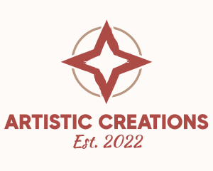 Creations - Cosmic Star Watercolor logo design