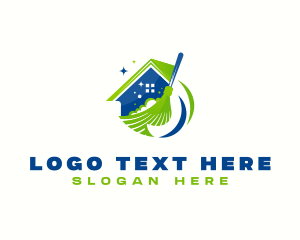 Maintenance - Sweep Cleaning Broom logo design