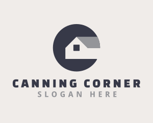 Housing Contractor Letter C logo design