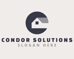 Housing Contractor Letter C logo design