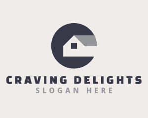 Housing Contractor Letter C logo design