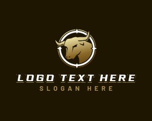 Barbecue - Bull Animal Horn logo design