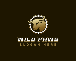 Bull Animal Horn logo design