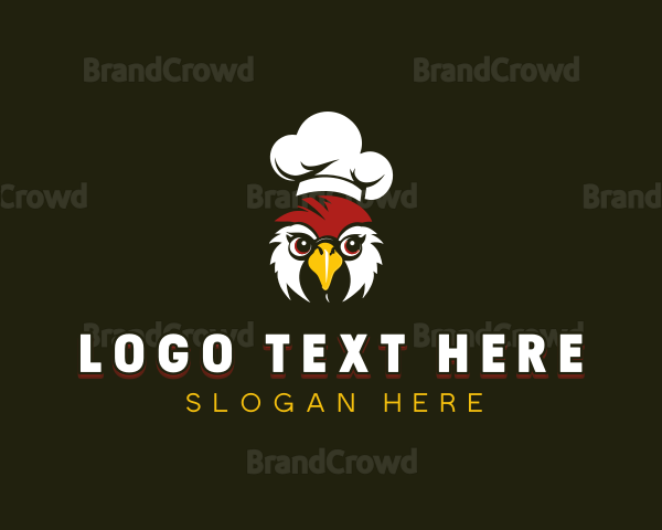 Rooster Chicken Chef Logo