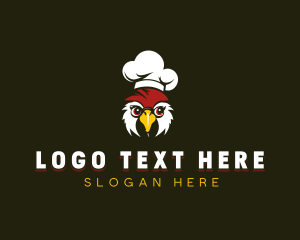 Rooster Chicken Chef Logo