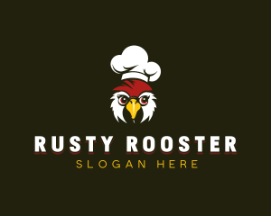 Rooster Chicken Chef logo design