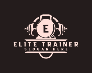 Power Lifting Gym Equipment logo design