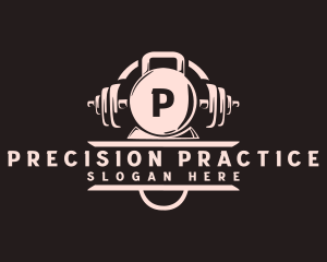 Practice - Power Lifting Gym Equipment logo design