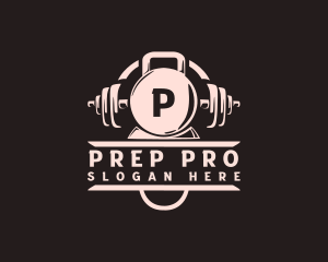 Preparation - Power Lifting Gym Equipment logo design