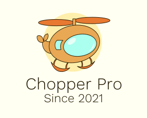 Chopper - Flying Helicopter Toy logo design