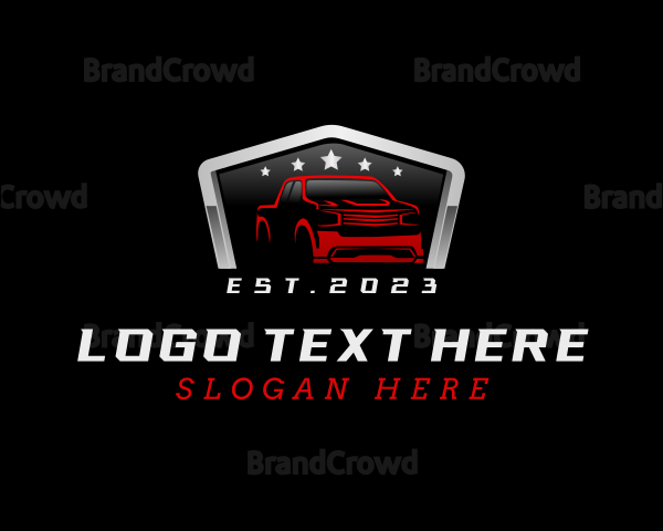 Mechanic Pickup Automobile Logo