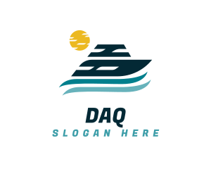 Speedboat - Ocean Yacht Trip logo design