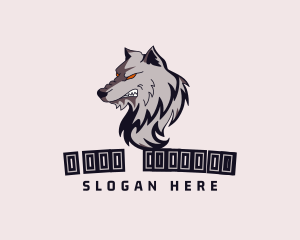 Wild - Fierce Wolf Esport Gaming logo design