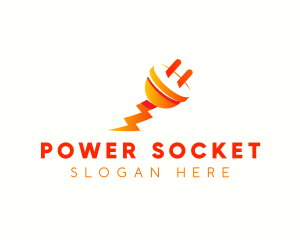 Socket - Plug Volt Electricity logo design