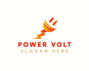 Plug Volt Electricity logo design