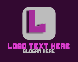 App - Futuristic Lettermark App logo design