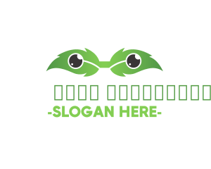 Green Eye - Eco Leaf Eyes logo design