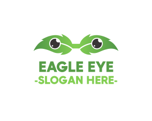 Eco Leaf Eyes logo design